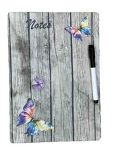 Load the image in the gallery,Ardoise magnétique papillons avec feutre effaçable et aimant.