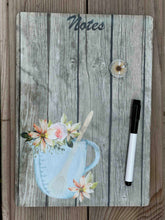 Charger l'image dans la galerie, Ardoise magnétique pot bleu avec feutre effaçable et aimant.