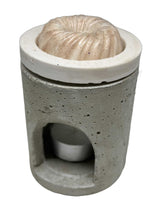 Load the image in the gallery,Bruleur en pierre décor Coeur pour fondant en cire végétale