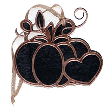 Charger l'image dans la galerie, Ornement citrouille miroir et bois peint pour Halloween