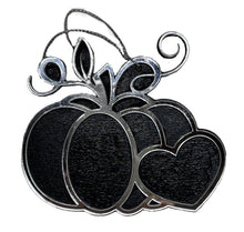 Charger l'image dans la galerie, Ornement citrouille miroir et bois peint pour Halloween