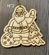 Charger l'image dans la galerie, Décorations de Noël en bois brut à peindre