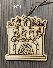 Charger l'image dans la galerie, Décorations de Noël en bois brut à peindre