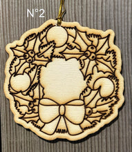 Charger l'image dans la galerie, Décorations de Noël en bois brut à peindre