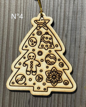 Charger l'image dans la galerie, Décorations de Noël en bois brut à peindre