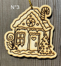 Charger l'image dans la galerie, Décorations de Noël en bois brut à peindre