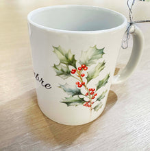 Charger l'image dans la galerie, Mug cadeau mois de naissance avec fleur imprimée mois d'Hiver - Vaisselle