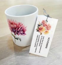 Charger l'image dans la galerie, Mug cadeau mois de naissance avec fleur imprimée mois d'Automne - Vaisselle