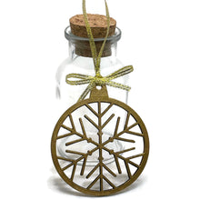 Load the image in the gallery,Three Wooden Christmas Snowflake Decorations - New