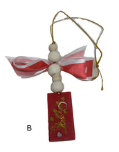 Load the image in the gallery,Red scented suspension with bow for the car or home.