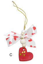 Load the image in the gallery,Red scented suspension with bow for the car or home.