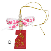 Load the image in the gallery,Red scented suspension with bow for the car or home.
