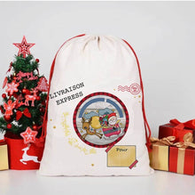 Charger l'image dans la galerie, Hotte de Noël personnalisée avec père Noël - New
