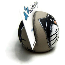 Load the image in the gallery,Ball photo holder with black cat - Office items -