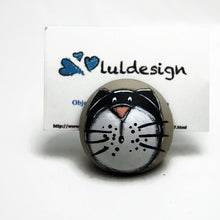 Load the image in the gallery,Ball photo holder with black cat - Office items -