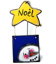 Charger l'image dans la galerie, Ornements de sapin de noël étoiles avec Père Noël, bonhomme de neige et renne