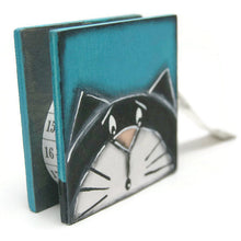 Load the image in the gallery,Sewing tape measure with black cat - Office supplies