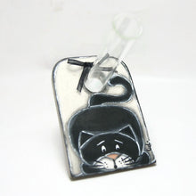 Charger l'image dans la galerie, Vase soliflore avec chat - Décoration maison