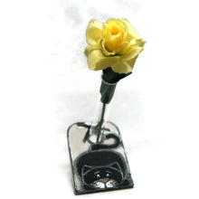 Charger l'image dans la galerie, Vase soliflore avec chat - Décoration maison