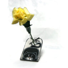 Charger l'image dans la galerie, Vase soliflore avec chat - Décoration maison