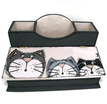 Charger l'image dans la galerie, Organisateur de bureau avec trois chats - Article de bureau