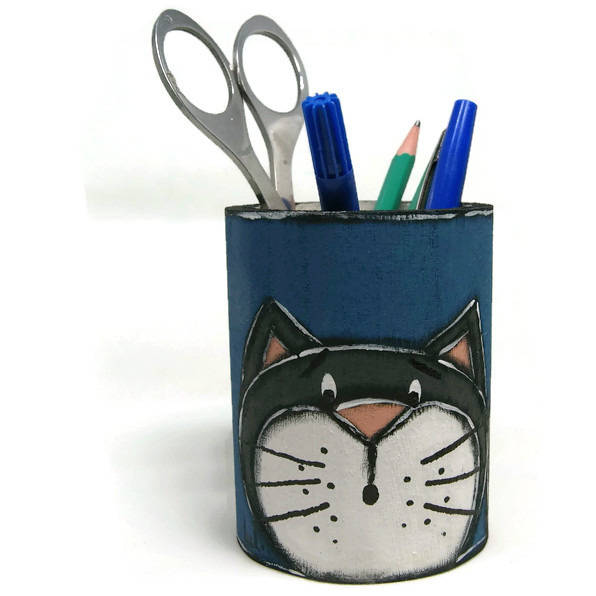 Pot à crayon avec chats - Articles de bureau -