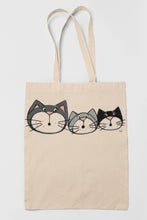 Charger l'image dans la galerie, Sac en coton trois chats - Sacs et pochettes -