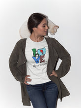 Charger l&#39;image dans la galerie, T-shirt femme chat et poisson rouge - St Valentin
