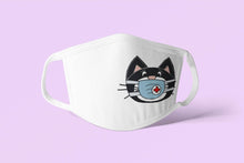Charger l'image dans la galerie, Masque en tissu avec chat