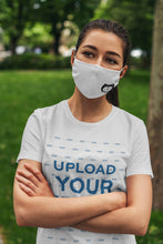 Charger l'image dans la galerie, Masque en tissu avec petit chat noir