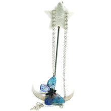 Charger l'image dans la galerie, Collier papillon bleu - Bijoux -