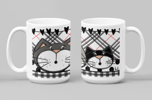 Charger l'image dans la galerie, Mug chats noir et blanc - Fête des mères - Vaisselle
