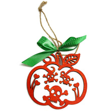 Charger l'image dans la galerie, Ornements d'Halloween avec citrouille en bois découpé lot de 2 - NEW