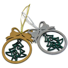 Charger l'image dans la galerie, Lot de 3 Décorations étoiles de Noël en bois - New