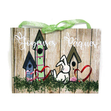 Charger l'image dans la galerie, Plaque de porte avec lapin personnalisée - Pâques - Décoration maison