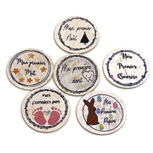 Load the image in the gallery,Baby milestone pouch and tokens - NEW