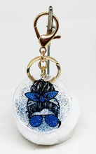 Load the image in the gallery,Women's pompom and sequins key ring