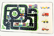 Load the image in the gallery,Children's educational play mat for small cars - baby