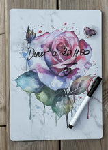 Charger l&#39;image dans la galerie, Ardoise magnétique Rose avec feutre effaçable et aimant.
