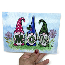 Charger l&#39;image dans la galerie, Plaque maman avec gnomes - Décoration maison -
