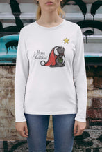Load the image in the gallery,Christmas Cat Long Sleeve T-Shirt
