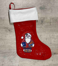 Load the image in the gallery,Personalized Christmas sock - Red Christmas boot decorated with first name - New
