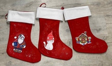 Load the image in the gallery,Personalized Christmas sock - Red Christmas boot decorated with first name - New
