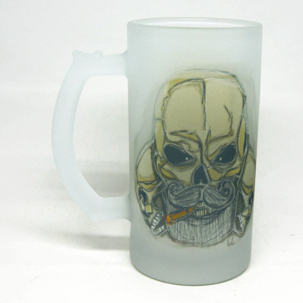 Beer mug with three skulls - Tableware - Gifts for Men - Valentine's Day