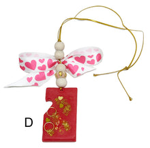 Load the image in the gallery,Red scented suspension with bow for the car or home.

