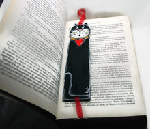 Load the image in the gallery,Black cat bookmark - Office item
