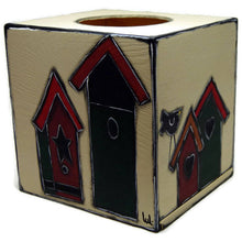 Load the image in the gallery,Square tissue box with garden decor
