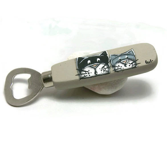 Bottle opener with cats - Tableware