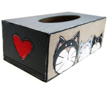 Load the image in the gallery,Tissue box three cats

