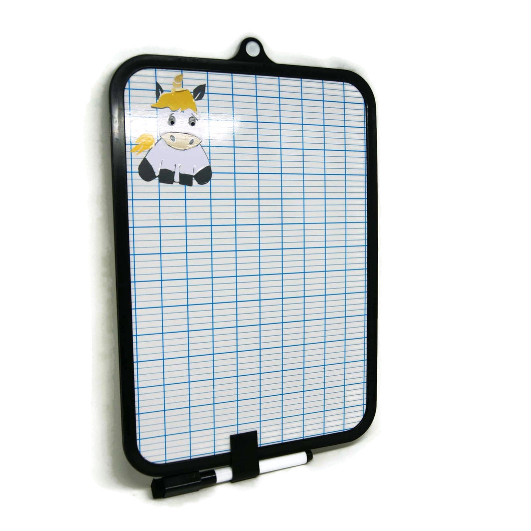 Slate whiteboard with unicorn - Office supplies